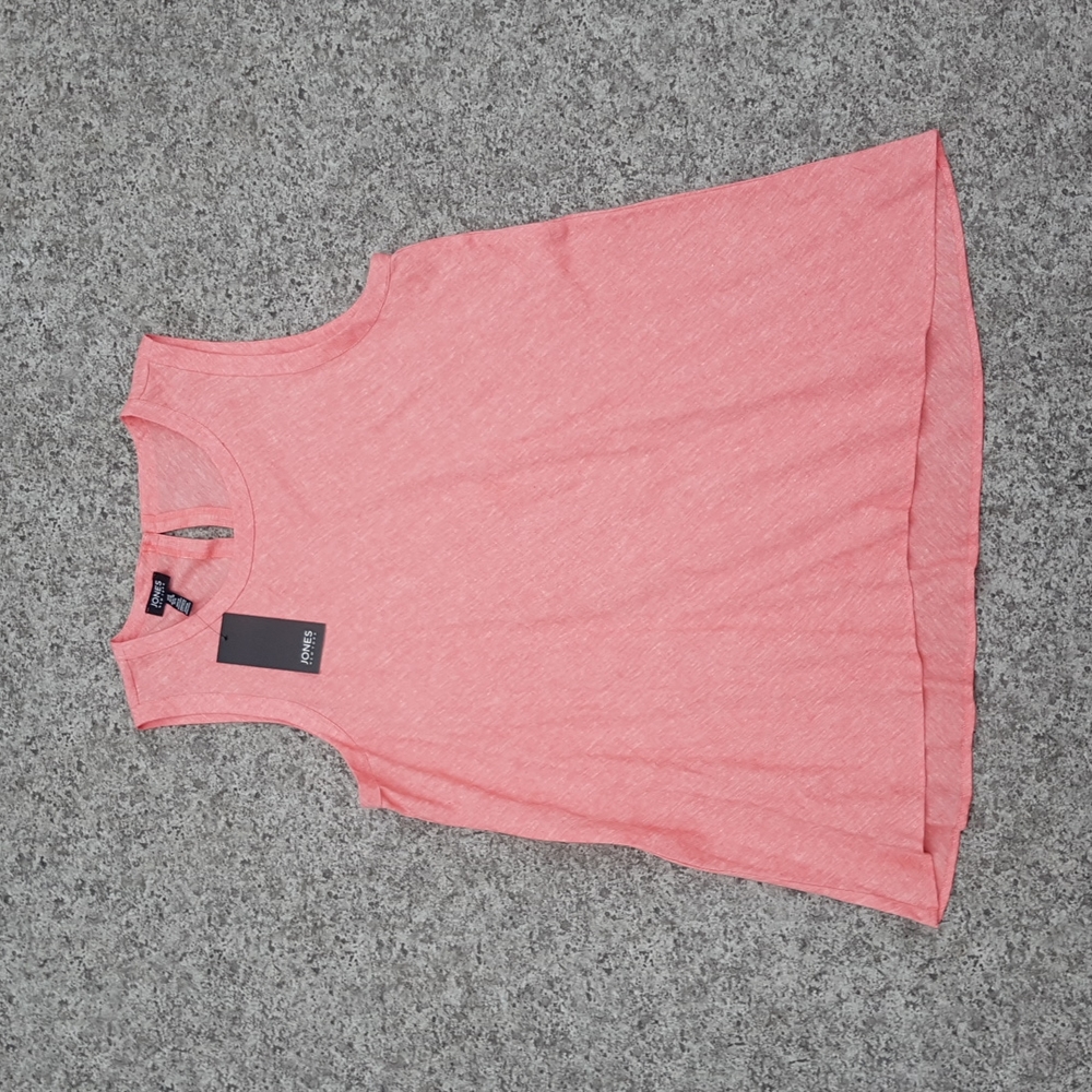 Jones New York Coral Pink Sleeveless Tank Top